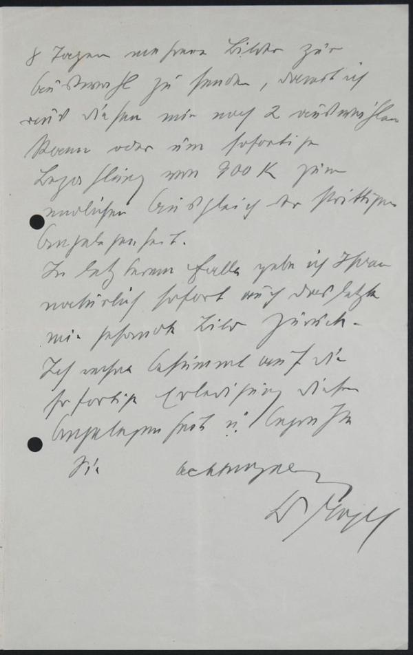 Brief von Hermann Engel an Egon Schiele Bild 3