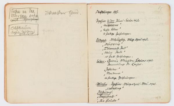 Skizzenbuch/Notizbuch von Egon Schiele Bild 8