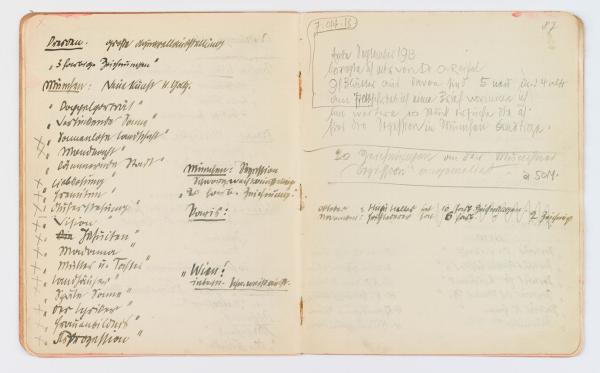 Skizzenbuch/Notizbuch von Egon Schiele Bild 9