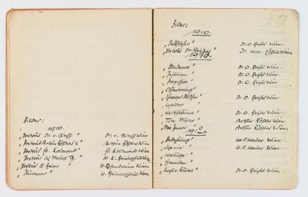 Skizzenbuch/Notizbuch von Egon Schiele Bild 10