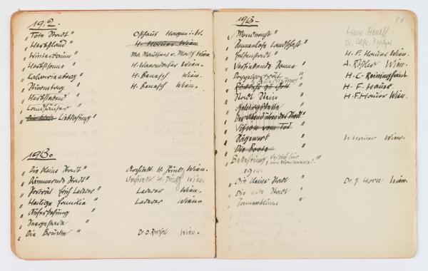 Skizzenbuch/Notizbuch von Egon Schiele Bild 11