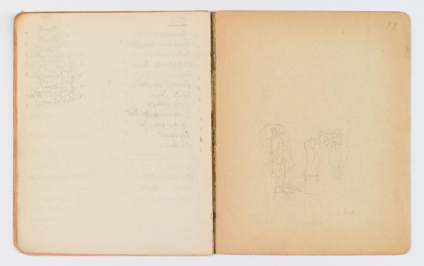 Skizzenbuch/Notizbuch von Egon Schiele Bild 12