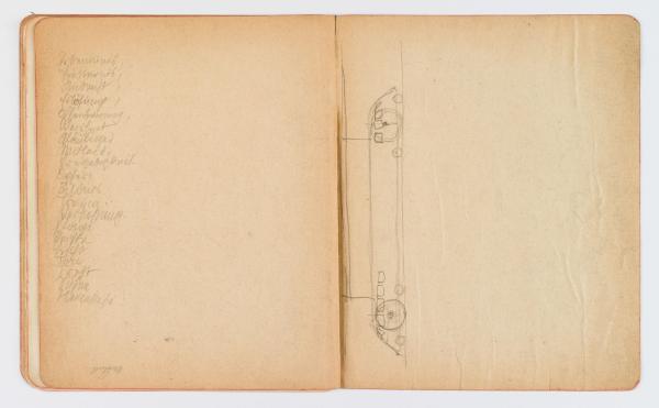 Skizzenbuch/Notizbuch von Egon Schiele Bild 13