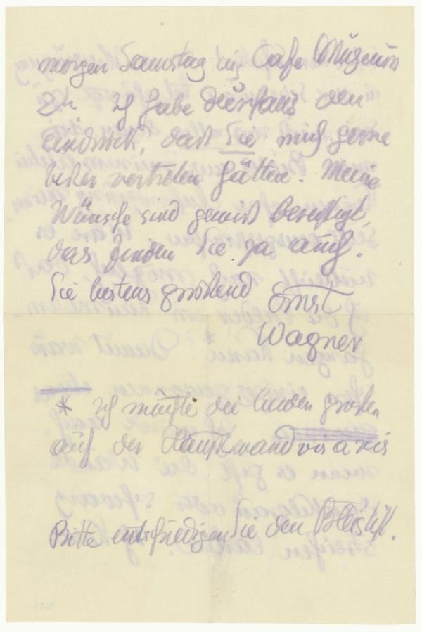 Letter from Ernst Wagner to Egon Schiele Bild 2