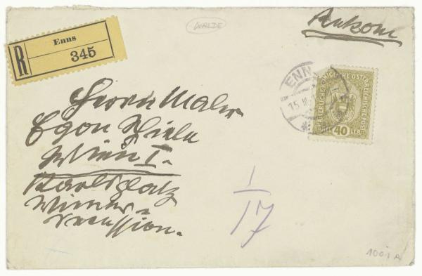 Letter from Alfons Walde to Egon Schiele Bild 2