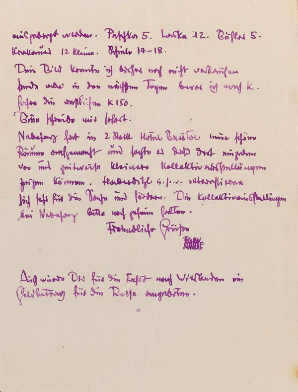 Brief von Egon Schiele an Anton Faistauer Bild 3