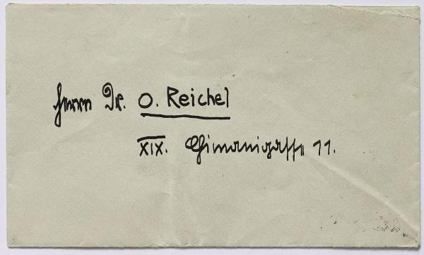 Brief von Egon Schiele an Oskar Reichel Bild 2