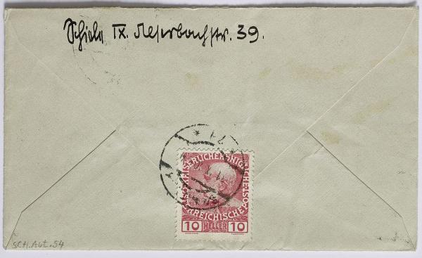 Brief von Egon Schiele an Oskar Reichel Bild 3