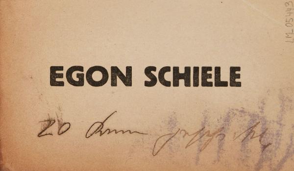 Visitkarte von Egon Schiele mit einer Notiz für Franz Hauer Bild 1