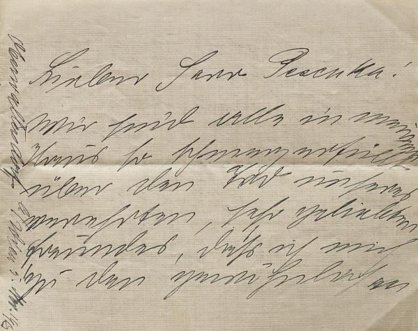 Kondolenzschreiben von Broncia Koller-Pinell an Anton Peschka zum Tod von Egon Schiele Bild 1