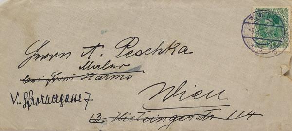 Kondolenzschreiben von Broncia Koller-Pinell an Anton Peschka zum Tod von Egon Schiele Bild 5