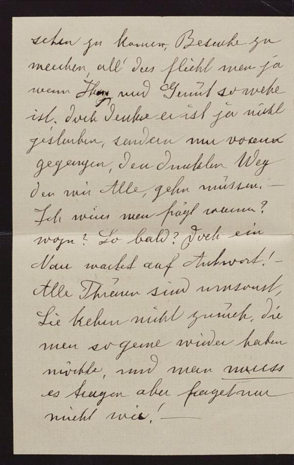 Kondolenzschreiben von Olga Kussy an Marie Schiele zum Tod von Egon und Edith Schiele Bild 2