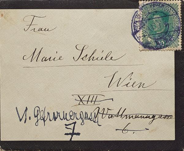 Kondolenzschreiben von Olga Kussy an Marie Schiele zum Tod von Egon und Edith Schiele Bild 5
