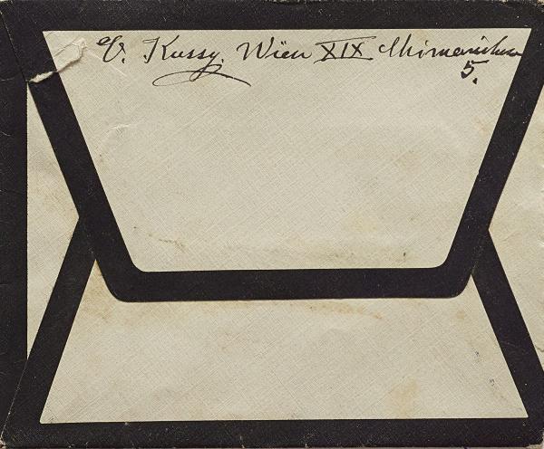 Kondolenzschreiben von Olga Kussy an Marie Schiele zum Tod von Egon und Edith Schiele Bild 6