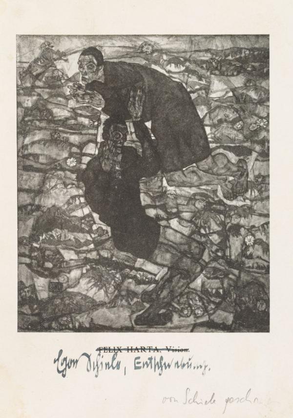 Katalog der Ausstellung Wiener Kunstschau in der Berliner Secession mit eigenhändigen Anmerkungen von Egon Schiele 