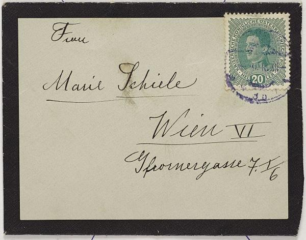 Kondolenzschreiben von Olga Kussy an Marie Schiele zum Tod von Egon Schiele Bild 4