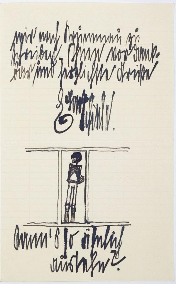 Brief von Egon Schiele an Josef Hoffmann Bild 2