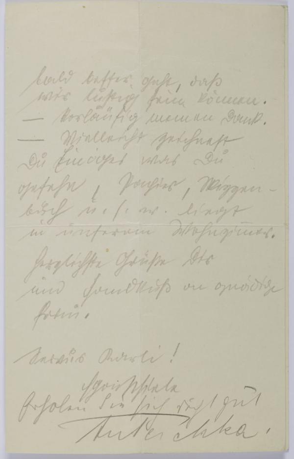 Letter from Egon Schiele and Anton Peschka to Carl Reininghaus Bild 2