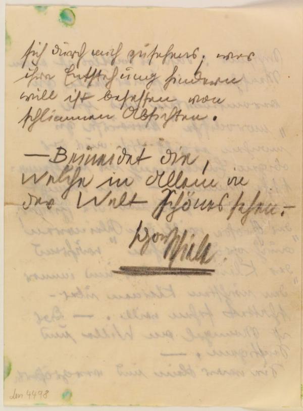 Aufzeichnung von Egon Schiele Bild 4