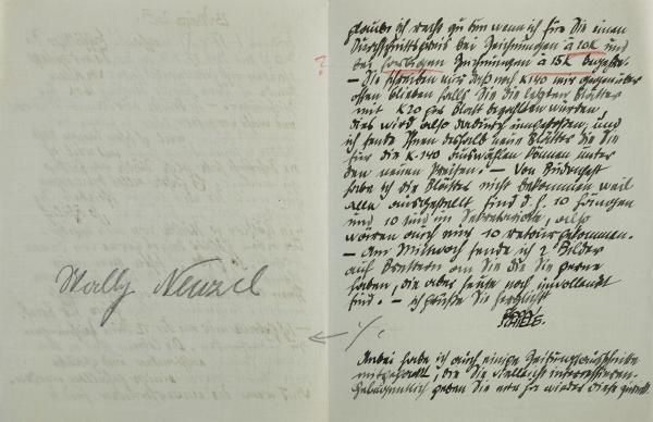 Brief von Egon Schiele an Carl Reininghaus Bild 2