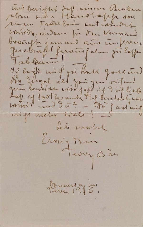 Brief von Anton Peschka an Gertrude Peschka Bild 2