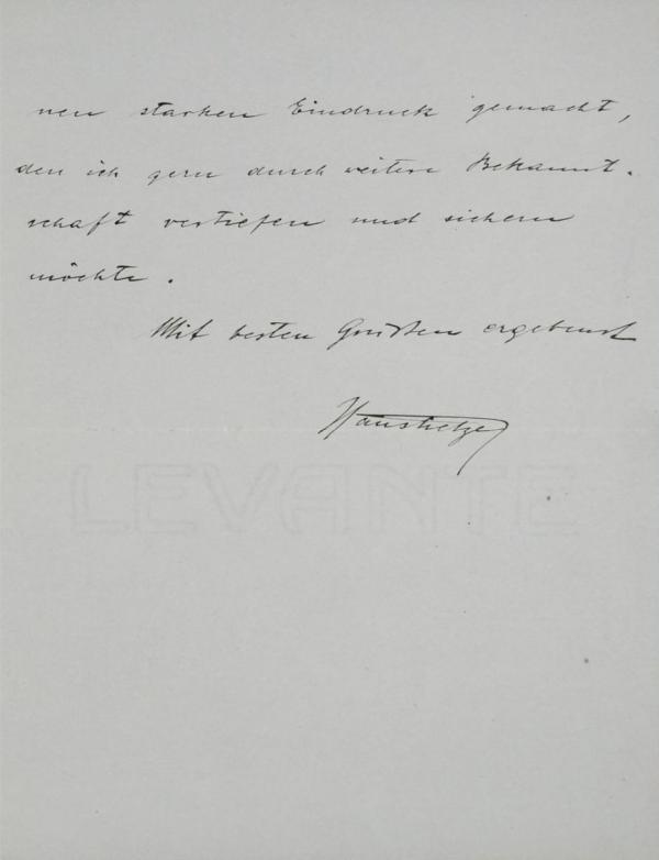 Brief von Hans Tietze an Egon Schiele Bild 3