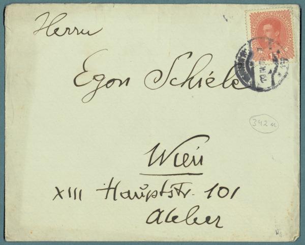 Letter from Heinrich Rieger to Egon Schiele Bild 3