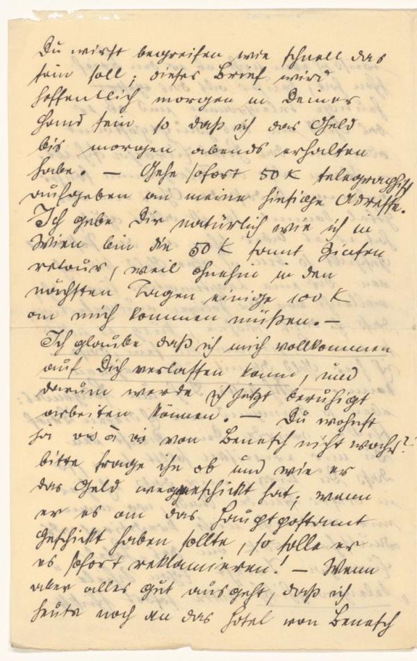 Brief von Egon Schiele an Anton Peschka (Fragment zu ESDA, ID: 108) Bild 3