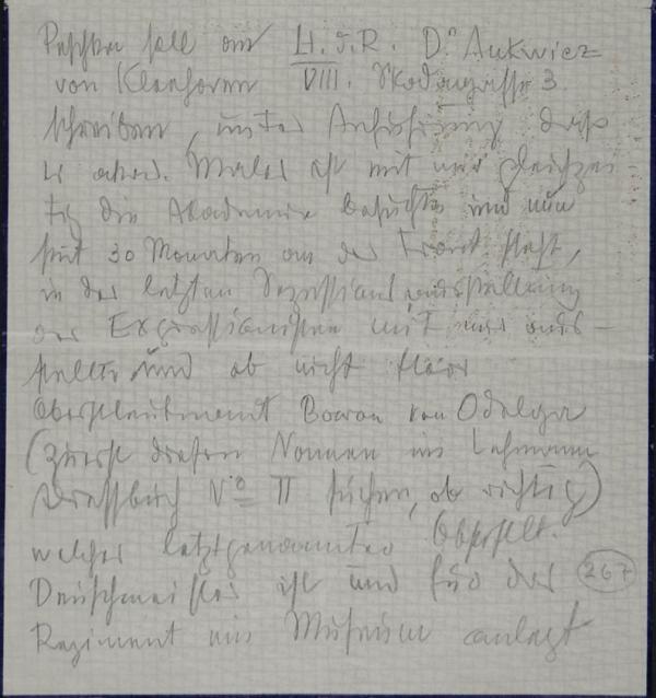 Brief von Egon Schiele an Gertrude Peschka 