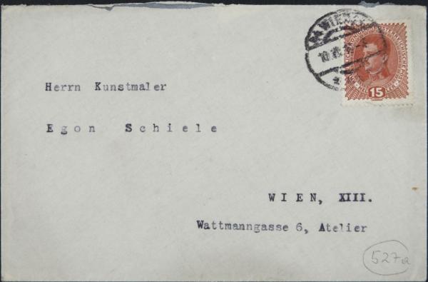 Typewritten letter from Arthur Roessler to Egon Schiele Bild 2