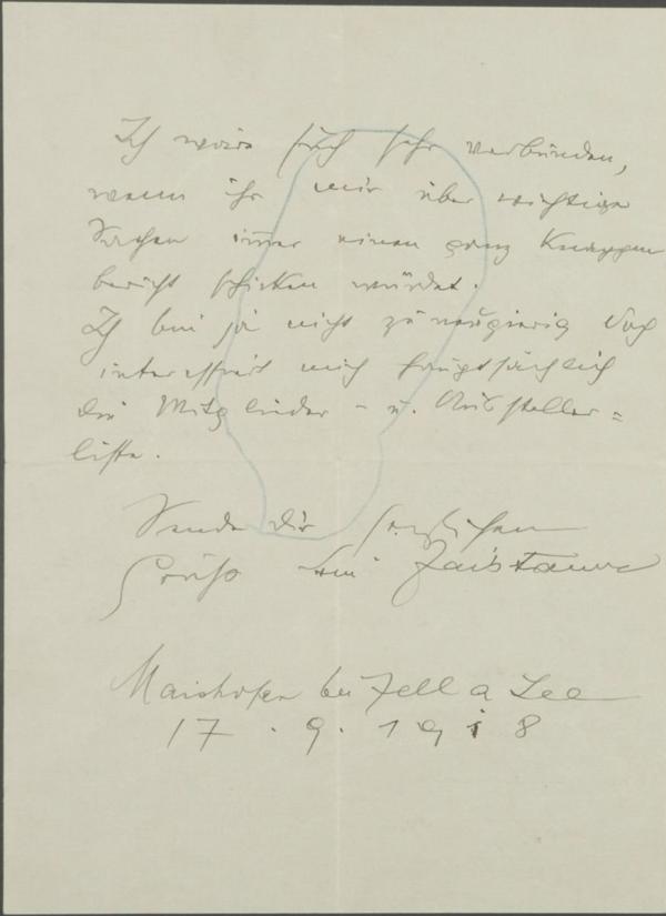 Letter from Anton Faistauer to Egon Schiele Bild 4