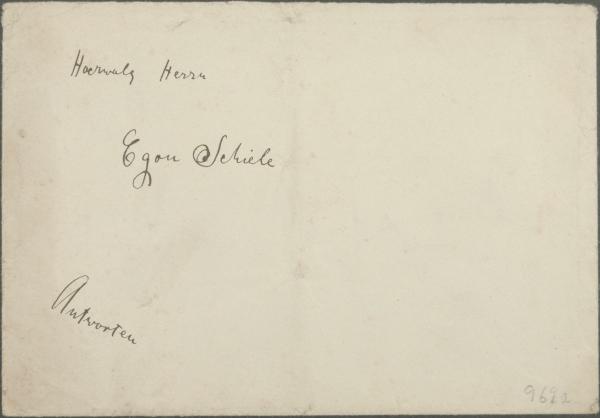 Letter from Georg Merkel to Egon Schiele Bild 3
