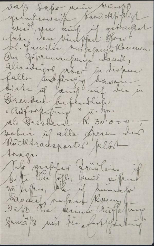 Brief von Arthur Stemmer an Melanie Schiele, adressiert an Marie Schiele Bild 3