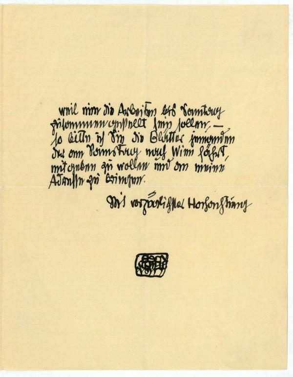 Brief von Egon Schiele an Gustav Herrmann Bild 2