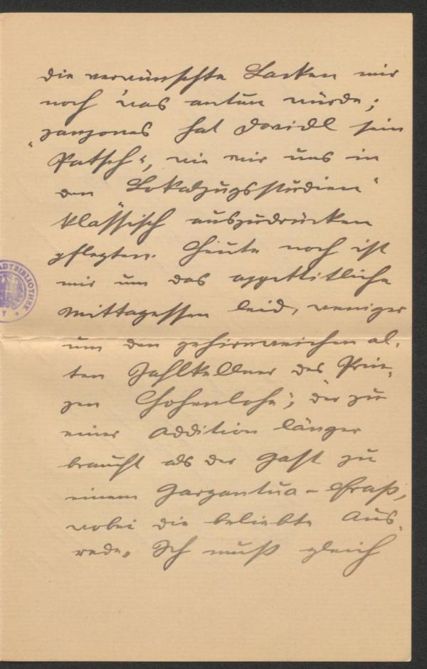 Brief von Wilderich Rheinfelder an Arthur Roessler Bild 3