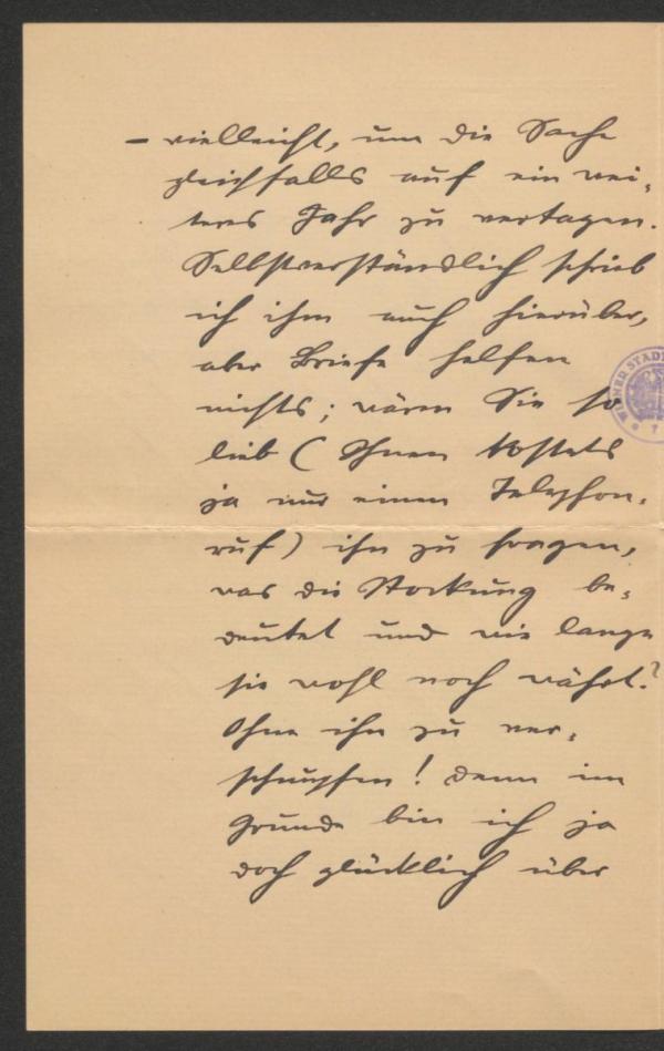 Brief von Wilderich Rheinfelder an Arthur Roessler Bild 6