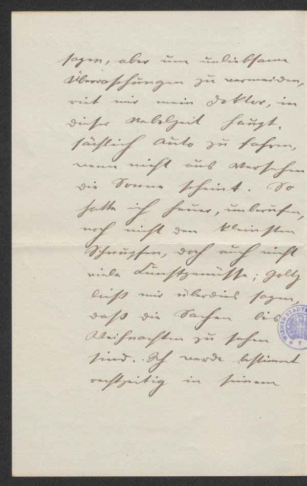 Brief von Wilderich Rheinfelder an Arthur Roessler Bild 2