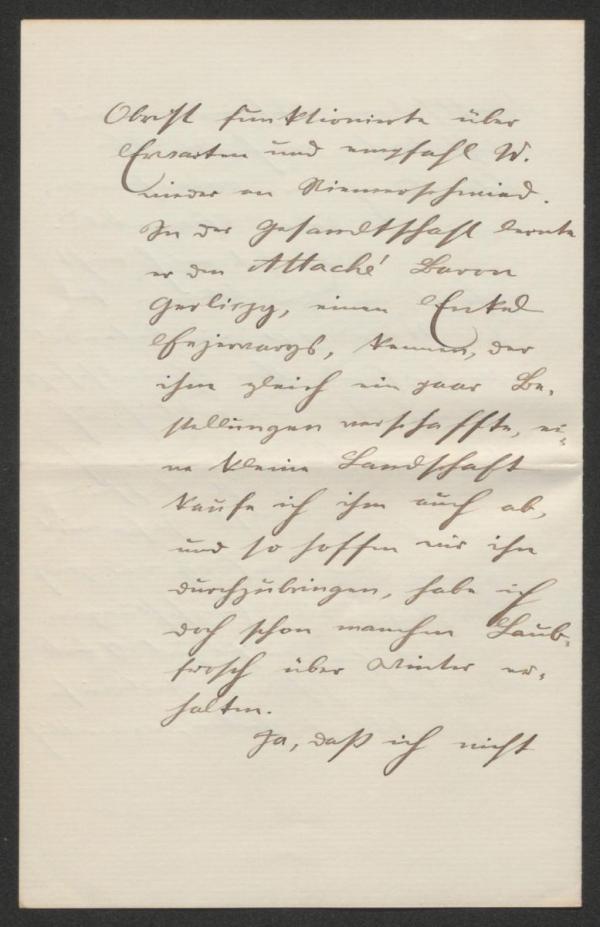 Brief von Wilderich Rheinfelder an Arthur Roessler Bild 4