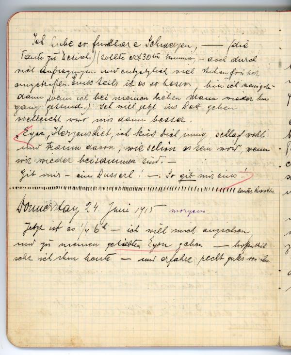 Edith Schiele’s diary Bild 12