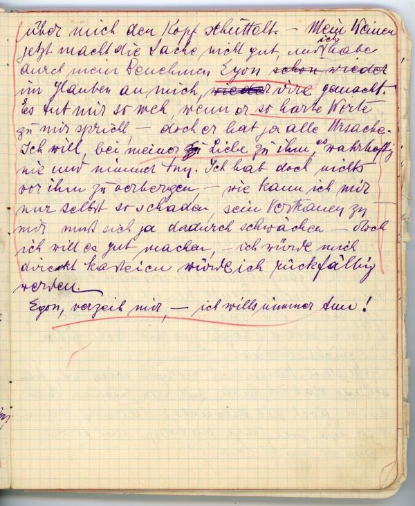 Edith Schiele’s diary Bild 29