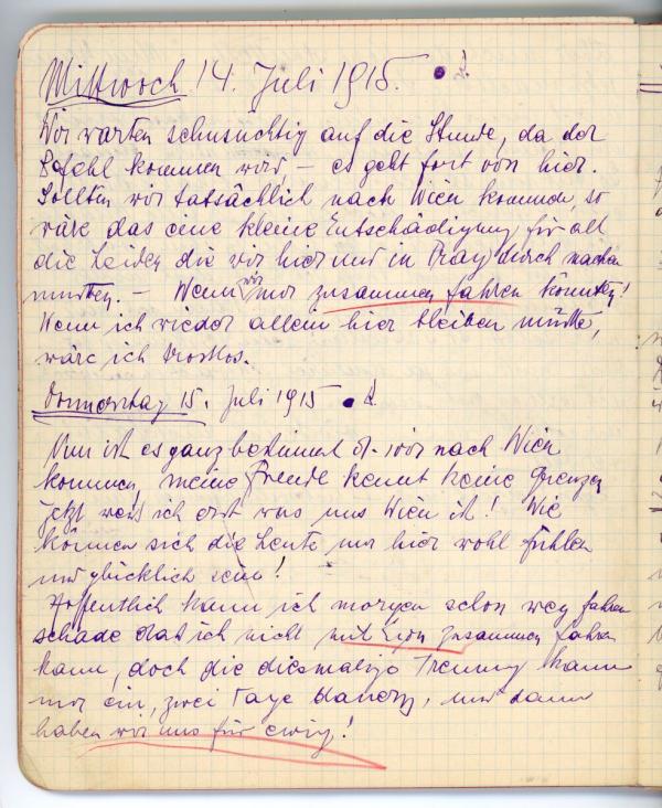 Edith Schiele’s diary Bild 30
