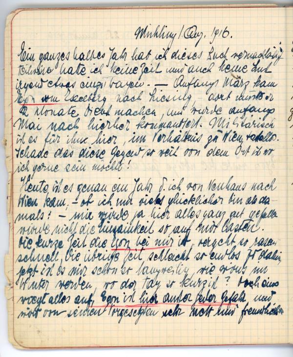 Edith Schiele’s diary Bild 64