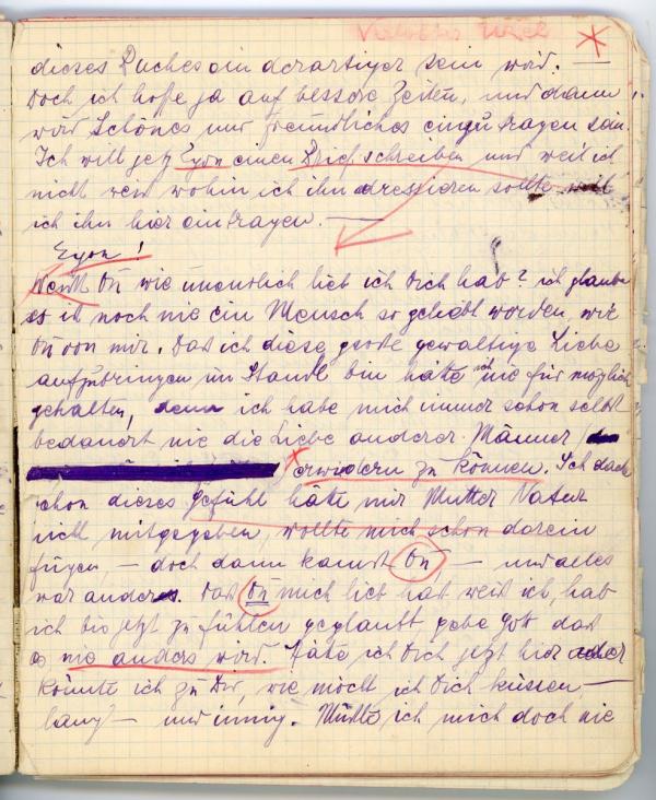 Diary entry made by Edith Schiele Bild 8