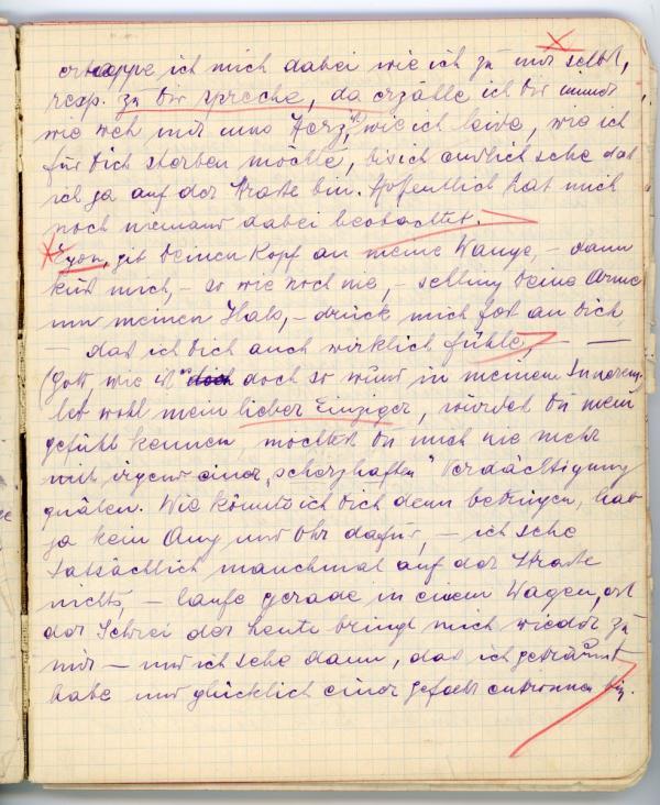 Diary entry made by Edith Schiele Bild 10