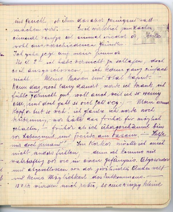 Diary entry made by Edith Schiele Bild 5