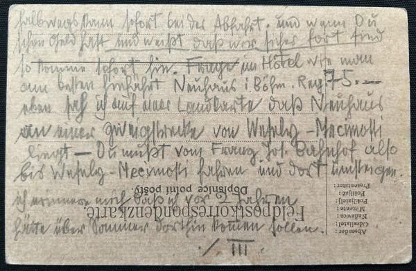 Brief auf vier Feldpostkarten von Egon Schiele an Edith Schiele Bild 4