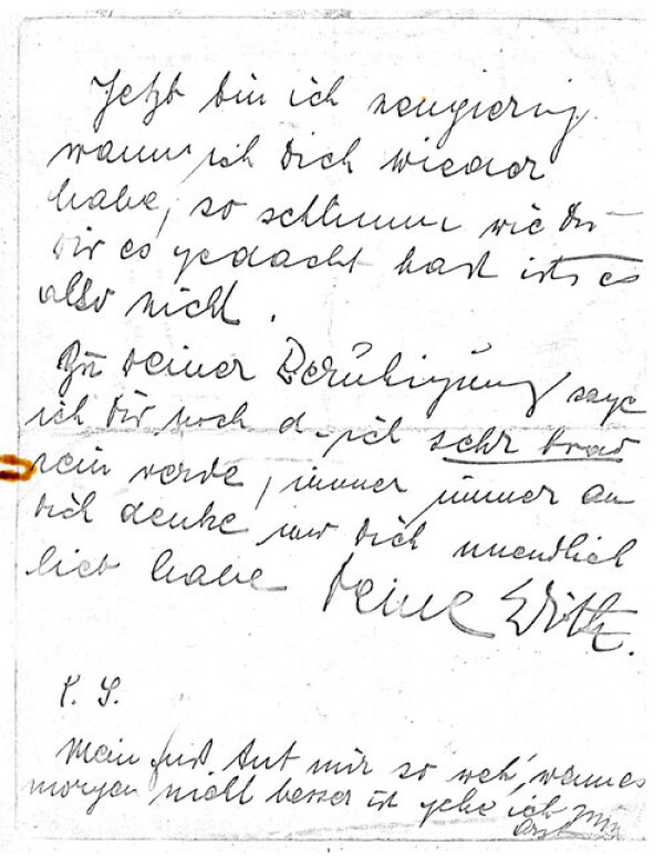 Letter from Edith Schiele to Egon Schiele Bild 3