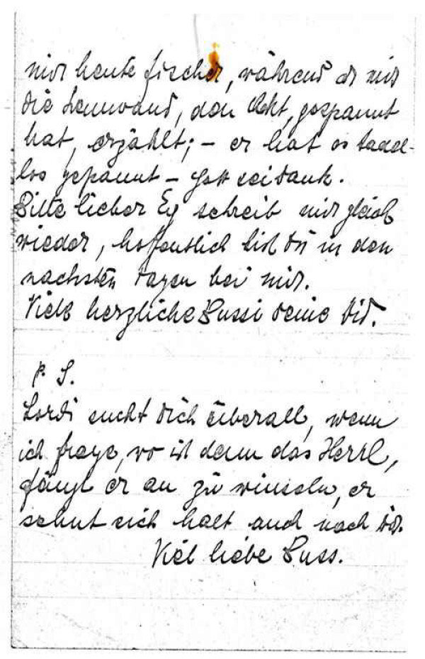 Brief von Edith Schiele an Egon Schiele Bild 3
