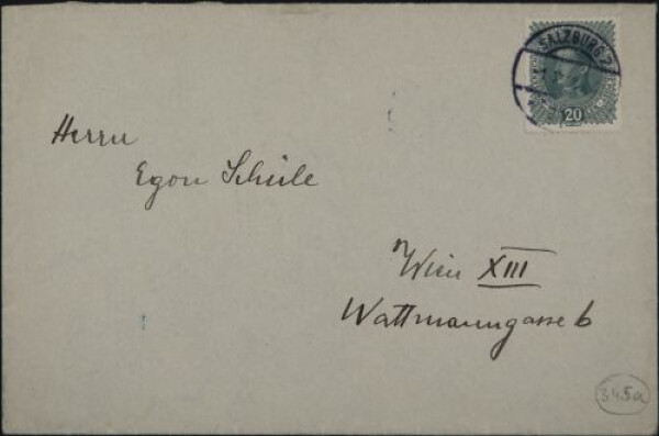 Letter from Felix Albrecht Harta to Egon Schiele Bild 3
