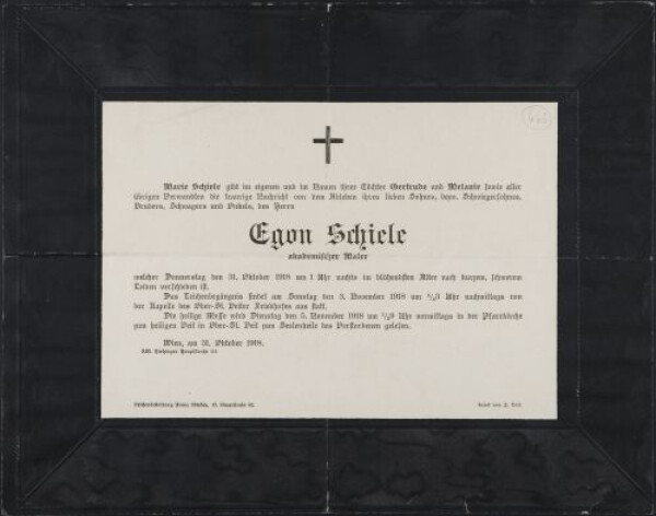 Partezettel von Egon Schiele Bild 1